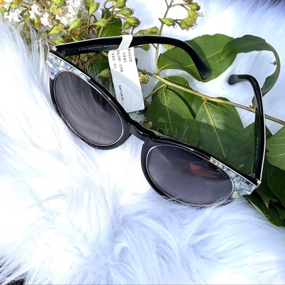 NWT EMILIO Pucci Gradient Oval 55mm Black Sunnies Shades Sunglasses - Picture 9 of 16